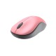 Мышь беспроводная Dareu LM106G Pink-Grey (розовый с серым), DPI 1200, ресивер 2.4GHz, размер 99.4x59.7x38.4мм