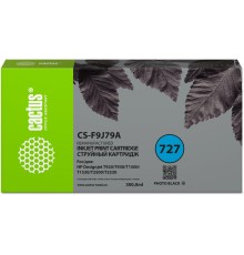 -/ Картридж струйный Cactus CS-F9J79A 727 фото черный (300мл) для HP DJ T920/T930/T1500/T1530/T2500/T25