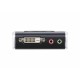 2-портовый KVM-переключатель со встроенными KVM кабелями 2х(1,2м), 1 user DVI-D(Female)+ 2хUSB(Тип А(Female)) +2хАудио(Female) <-> 2 cpu DVI-D(Male)+2хUSB(Тип А(Male))+2хАудио(Male), настольный, некаскад., не требуется внешнее питание/ PETITE 2 PORT DVI C
