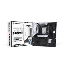 Материнская плата MAXSUN MS-Terminator B760M D5 WiFi, LGA1700, B760, 4*DDR5, 4*SATA3, 3*M.2, 2*USB 3.2, 6*USB 2.0, 1*PCIEx16, 1*PCIEx1, HDMI+DP, mATX