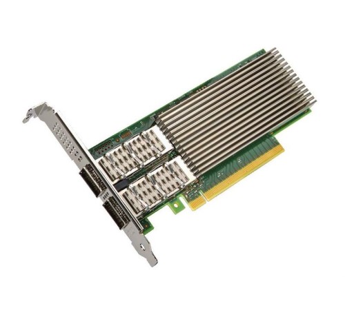 Сетевой адаптер Intel Ethernet Network Adapter E810-CQDA2, 2xQSFP28 ports, 100GbE, PCI-E x16, 1 year (После теста)