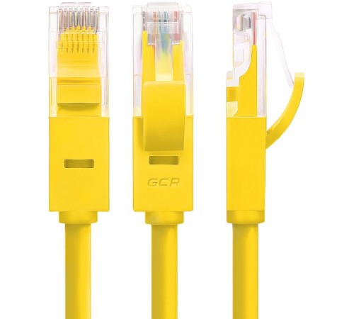 Greenconnect Патч-корд прямой 40.0m, UTP кат.5e, желтый, позолоченные контакты, 24 AWG, литой, GCR-LNC02-40.0m, ethernet high speed 1 Гбит/с, RJ45, T568B Greenconnect Патч-корд прямой 40.0m, UTP кат.5e, желтый, позолоченные контакты, 24 AWG, литой, GCR-LNC02-40.0m, ethernet high speed 1 Гбит/с, RJ45, T568B