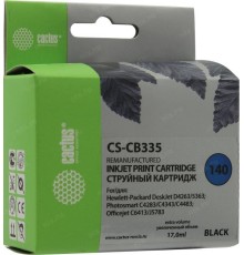 -/ Картридж струйный Cactus CS-CB335 №140 черный (17мл) для HP DJ D4263/D4363