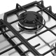 Варочная поверхность Kuppersberg/ Варочная поверхность Kuppersberg, газ, High-Tech, 58 см, автоматический электроподжиг, газ-контроль, форсунки под сжиженый газ, SABAF конфорки, чугунные решетки, цвет нержавеющая сталь, цвет фурнитуры черный
