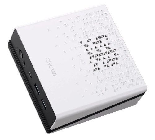 Компьютер/ Chuwi Ubox  AMD Ryzen 5 6600H(3.3Ghz)/16384Mb/512PCISSDGb/Int:AMD Radeon/BT/WiFi/war 1y/1.35kg/Iron Gray/Win11Home + DDR5 (SODIMM MAX 64GB)(RAM slot*2)/USB2.0*1/USB3.2G1*3/Type-C*1(DP,PD)/HDMI*1/DP*1/RJ45*2/WIFI6,BT5.