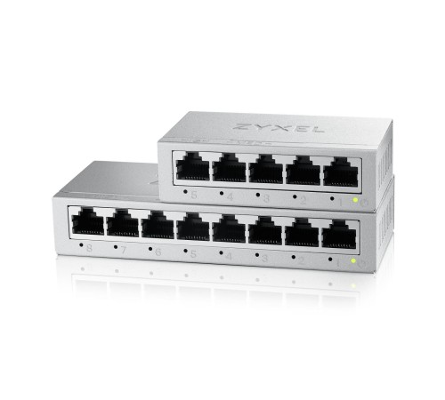Коммутатор/ Коммутатор Zyxel GS-105B v5, 5 портов 1000 Мбит/с, настольный, металлический корпус