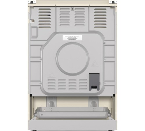 Плита Gorenje/ Плита Gorenje, комбинированная, 60 см, объем 71 л, электронный программатор с аналоговым дисплеем, автоматический электроподжиг, очистка паром AquaClean, энергоэффективность А, цвет бежевый