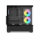 Корпус ПК без блока питания/ Case SAMA V40 Black, Midi-Tower, TG, 6x120mm ARGB, 2xUSB 3.0 + 1xUSB 3.1 Type-C, ATX, mATX, mITX Black