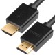 GCR Кабель 2.0m HDMI версия 1.4, черный, OD7.3mm, 30/30 AWG, позолоченные контакты, Ethernet 10.2 Гбит/с, 3D, 4K, GCR-HM410-2.0m, экран