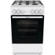 Плита GORENJE/ Газовая плита, 70 л, 85х50х59.4 см, 4 конфорки, белый цвет