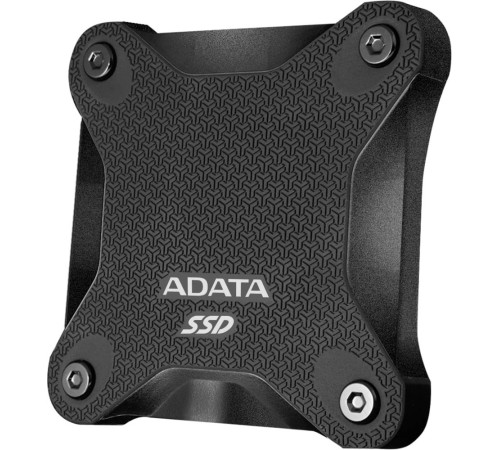 Твердотельный накопитель/ ADATA External SSD SD620, 512GB, Type-C, USB 3.2 Gen2, R/W 550/500 MB/s, 80x80x15mm, Black (5 лет)