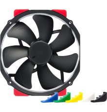 Кулер для корпуса/ Case Cooler Noctua NF-A15 HS-PWM chromax.black.swap (140x150x25mm, 4-pin PWM, 82.5CFM, 24.6dBA, 1500RPM, Black)
