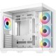 корпус Deepcool CG530 4F WH без БП, боковое окно (панорама), 3x120мм ARGB Reverse вентилятора на боковой стенке, 1x120мм ARGB вентилятор сзади, белый, ATX
