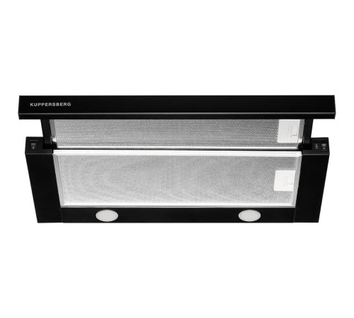 Вытяжка встраиваемая Kuppersberg/ Встраиваемая вытяжка, ширина 55,2 см, отвод/рециркуляция, 550 м3/час, механическое кнопочное управление, 3 скорости, светодиодное освещение 2х2 Вт, металлические жироулавливающие фильтры, угольный фильтр KF-Y (опция), цве