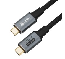 GCR Кабель USB4 TypeC, 1.0m, черный, 100W, 40Gbps, 8K60Hz, GCR-54619