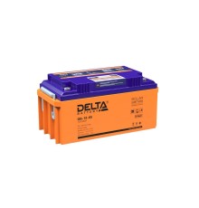 Батарея DELTA серия GEL, GEL 12-65, напряжение 12В, емкость 65Ач (разряд 10 часов),  макс. ток разряда (5 сек.) 650А, макс. ток заряда 13А, свинцово-кислотная типа AGM+GEL, клеммы под болт М8, ДxШxВ 350х167х173мм., вес 23.5кг., LCD, срок службы 10-12 лет.