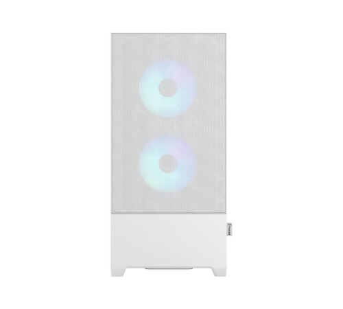 Корпус ПК без блока питания/ Case Fractal Design Pop Air RGB TG Clear Tint, Midi-Tower, 3x120mm RGB, 2xUSB-A 3.2 ATX, mATX, mITX White