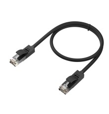 GCR Патч-корд прямой 4.5m UTP кат.5e, черный, позолоченные контакты, 24 AWG, литой, GCR, ethernet high speed 1 Гбит/с, RJ45, T568B, GCR-51549