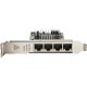 Сетевая карта/ Intel® Ethernet Server Adapter I350-T4, 4 x Gbit Ports RJ-45, PCI-E x4, iSCSI, NFS, VMDq