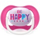 Пустышка ultra air Lime, Be happy/Воздушный шар, 6-18 мес, 2 шт, для девочек