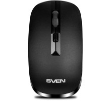 Беспроводная мышь SVEN RX-260W чёрная (2,4 GHz, 3+1кл. 800/1200/1600DPI, блист.)
