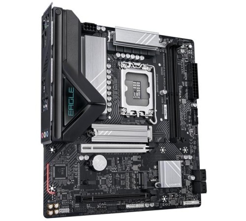 Материнская плата GIGABYTE B860M EAGLE, LGA1851, B860, 2*DDR5, 4*SATA, 2*M.2, 2*USB 3.2, 3*USB 2.0, 2*PCIx16, HDMI+DP, mATX