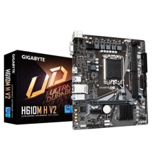 Материнская плата GIGABYTE H610M H V2, LGA1700, H610, 2*DDR5, 4*SATA, 1*M.2, 2*USB 3.2, 4*USB 2.0, 1*PCIx16, 1*PCIx1, D-Sub+HDMI, mATX