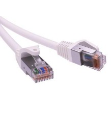 Патч-корд экранированный CAT6 F/UTP 4х2, LSZH, белый, 3.0м