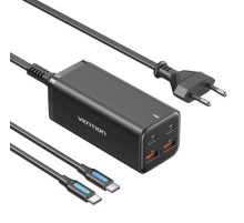 Сетевое зарядное устройство Vention на 4 порта GaN 100W USB (C+C+A+A) Чёрный, шт.