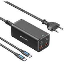 Сетевое зарядное устройство Vention на 4 порта GaN 100W USB (C+C+A+A) Чёрный, шт.