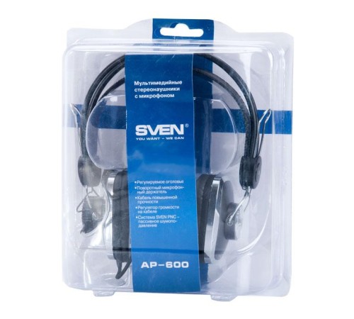 Наушники с микрофоном SVEN АР-600 Наушники с микрофоном SVEN АР-600