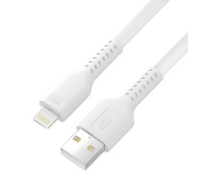 4PH Кабель 0.5m USB AM/Lightning - поддержка всех iOS, MFi, белый, 4PH-R90071