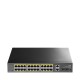Коммутатор/ 24-10/100/1000 BASE-T Gigabit ports, 2-Port 10/100/1000 BASE-T Gigabit Uplink ports, 2-1000 BASE-X SFP Slot, 24-port IEEE 802.3at PoE+ Injector, 300 watts total Power budget, Supports PoE power up to 30W for each PoE port, Extend Mode (Transmi