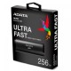 Твердотельный накопитель/ ADATA External SSD SE760, 256GB, Type-C, USB 3.2 Gen2, R/W 1000/800 MB/s, 122x44x14mm, Black (3 года)