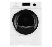 Сушильная машина MONSHER/ Сушильная машина MONSHER, High-Tech, загрузка 8 кг, 16 программ, тепловой насос, подсветка барабана, отсрочка старта, электронное управление, блокировка от детей, энергоэффективность А++, цвет белый