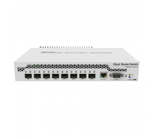 Коммутатор/ CRS309-1G-8S+IN Cloud Router Switch, desktop switch with one Gigabit Ethernet port and eight SFP+ 10Gbps ports
