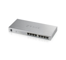 Коммутатор Коммутатор PoE+ Zyxel GS1008HP, 8xGE PoE+, настольный, металлический, бесшумный, бюджет PoE 60 Вт