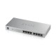Коммутатор Коммутатор PoE+ Zyxel GS1008HP, 8xGE PoE+, настольный, металлический, бесшумный, бюджет PoE 60 Вт