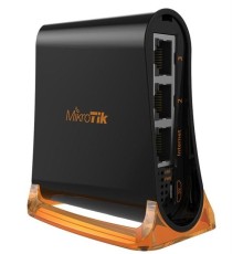 Точка доступа wi-fi MikroTik hAP mini with 650MHz CPU, 32MB RAM, 3xLAN, built-in 2.4Ghz 802.11b/g/n 2x2 two chain wireless with integrated antennas, RouterOS L4, tower case, PSU
