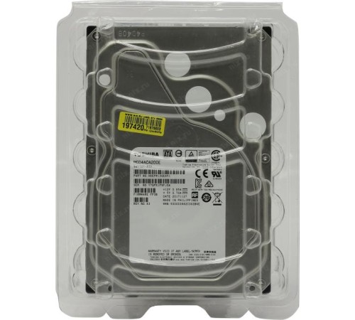 Жесткий диск/ HDD Toshiba SATA3 2Tb Server 512e 7200 128Mb 1 year warranty