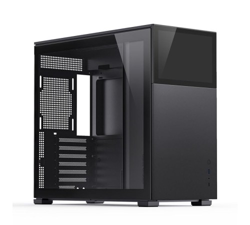 Корпус без блока питания/ Case JONSBO D41 STD SCREEN, Midi-Tower, TG, no fans, 1xUSB-A 3.2 + 1xUSB-C 3.2, ATX, mATX, mITX Black