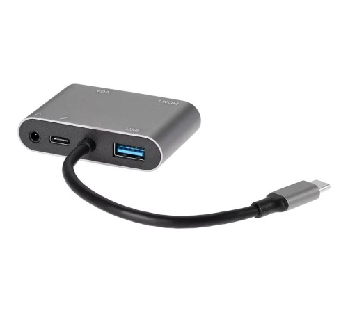 Адаптер/ Адаптер USB Type-Cm-->VGA, HDMI 4k*30Hz, USB3.0, PD, Audio, iOpen (Aopen/Qust)<ACU4511> Адаптер/ Адаптер USB Type-Cm-->VGA, HDMI 4k*30Hz, USB3.0, PD, Audio, iOpen (Aopen/Qust)<ACU4511>