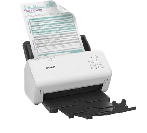 Сканер Brother Документ-сканер ADS-4300N, A4, 40 стр/мин, цветной, 1200 dpi, Duplex, ADF80, USB 3.0, LAN, Scan to Net, Ex.ADS-2400N