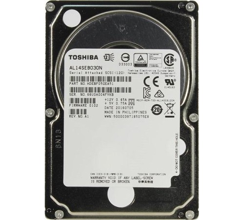 Жесткий диск/ HDD Toshiba SAS 300Gb 2.5" 10K 128Mb