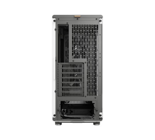 Корпус ПК без блока питания/ Case Fractal Design North TG Clear Tint, Midi-Tower, 2x140mm, 2xUSB-A 3.2 + 1xUSB 3.2 Type-C ATX, mATX, mITX Wood panel, Chalk White