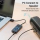 Внешняя звуковая карта Vention USB c регулятором громкости Черная