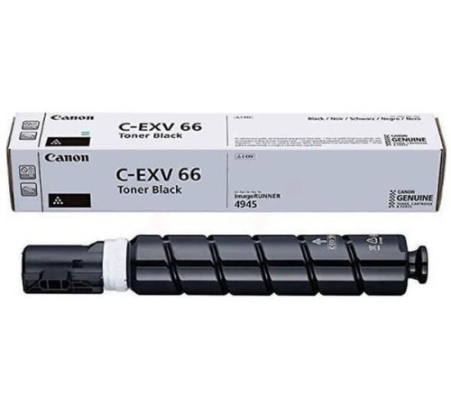 Картридж лазерный C-EXV66 Canon черный для ADVANCE DX 4925i, DX 4935i, DX 4945i, 44500 стр