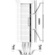 Кулер для процессора PCCooler RZ400 V2 WH, 120mm FAN, 4 HEAT PIPES, 4-PIN PWM, 500-2200 RPM, 32 DBA, FDB BEARING, LGA 1851/1700/1200/115X, AMD AM5/AM4
