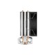 Кулер для процессора DEEPCOOL AG200 LGA1700/1200/115X/AM5/AM4 (36шт/кор, TDP 100W, PWM, Fan 92mm, 2 тепл.трубки прямого контакта) RET (R-AG200-BKNNMN-G)