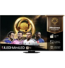 Телевизор Mini LED 65'' Hisense/ 65", Ultra HD, Mini LED, Local Dimming Zones 2048, 48-165Hz, Smart TV (ОС VIDAA U9), Wi-Fi 6E, DVB-T2/T/C/S2/S, HDR 10+, Dolby Vision, Dolby Atmos, Bluetooth, FreeSync Premium Pro, 4.1.2 ch 2*15W(Main)+2*10W(Side)+20W